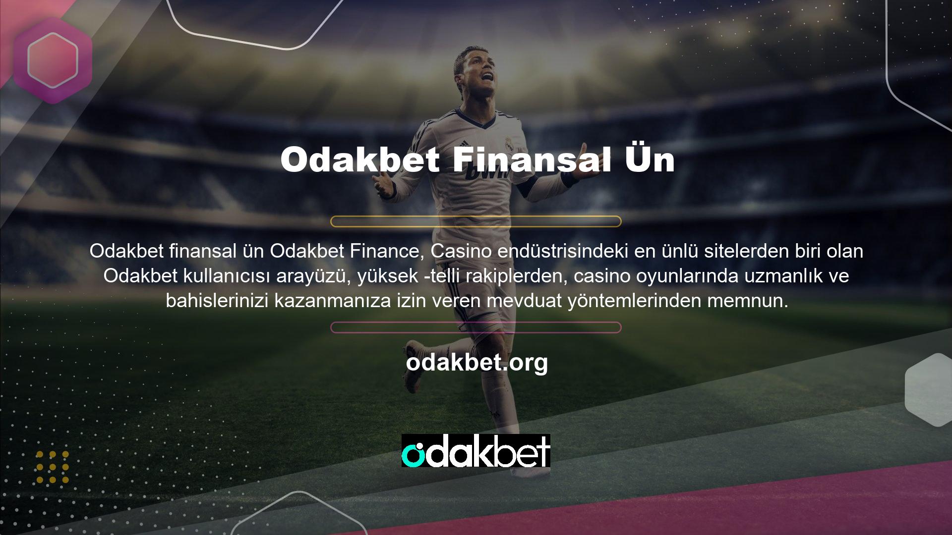 Odakbet sitesinin, yükleme, baskı ve bunları toplamak için farklı bir süreçle pulları kullanma yoluyla kendine özgü bir yol vardır